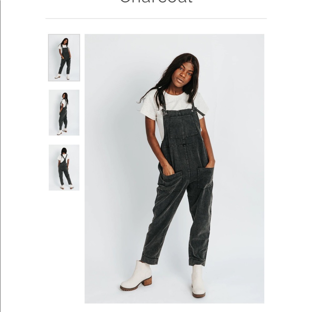 The Truman overalls in charcoal -Piper & Scoot